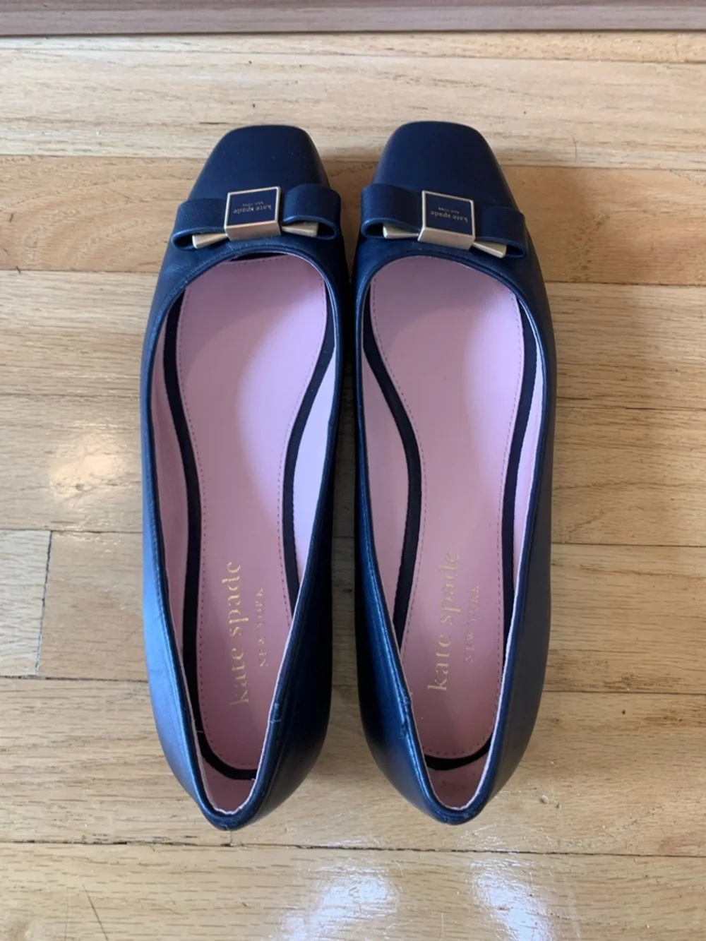 Kate Spade New York Bowdie Ballet Flats in Navy Blue - Size 8